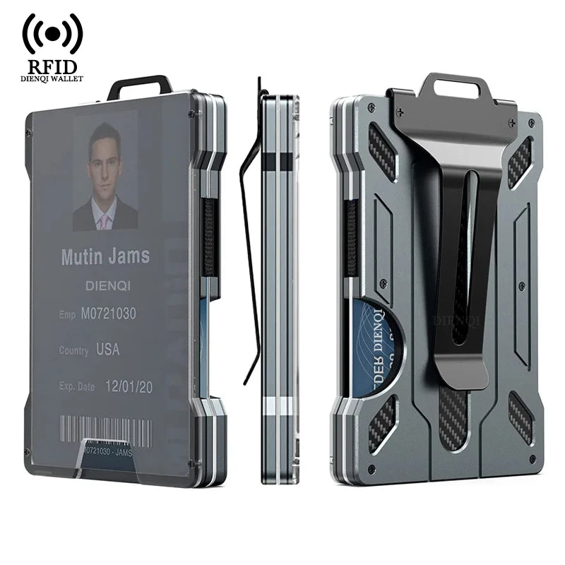 RFID Smart Metal Wallet